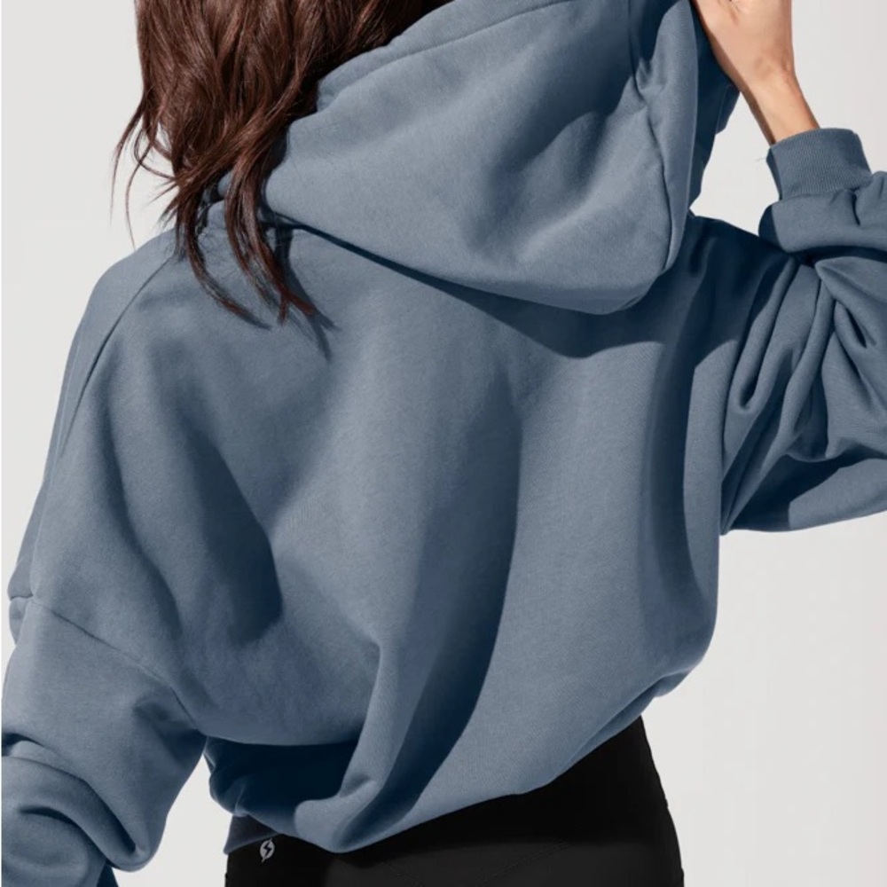 POPFLEX Cloud Zip Up Hoodie Sweatshirt - Picture 4 of 7